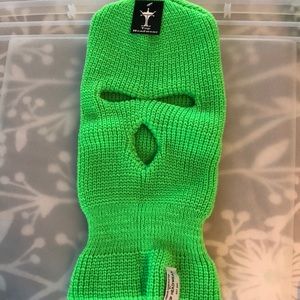 slime green ski mask